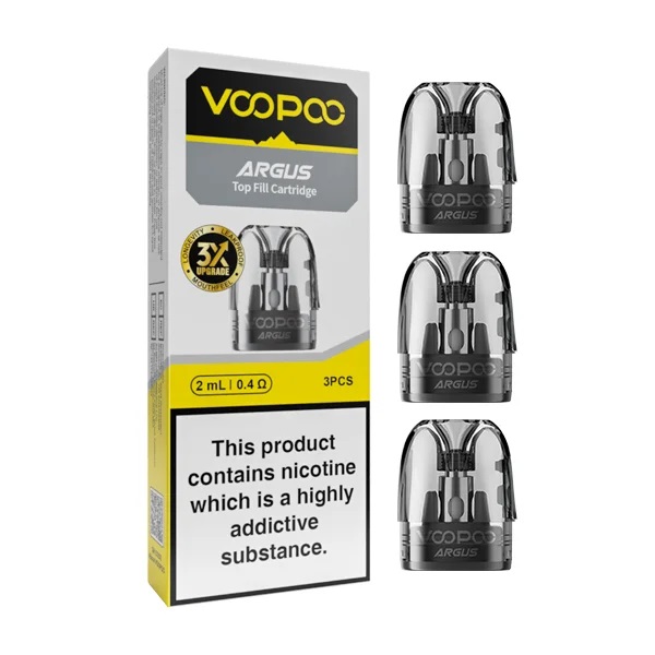 VooPoo Argus 頂部填充替換煙彈 | 0.4Ω 0.7Ω | 3ml